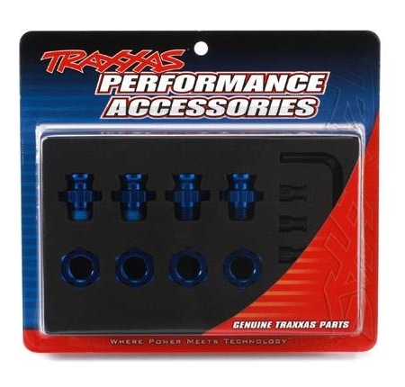 Adaptadores hexagonales de aluminio anodizado de 17 mm, TRX6856X