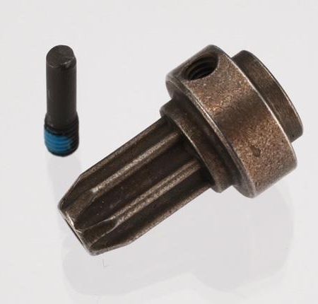 Buje de transmisión delantero de acero endurecido (1)/pasador roscado (1) (compatible con Sl, TRX6888X)