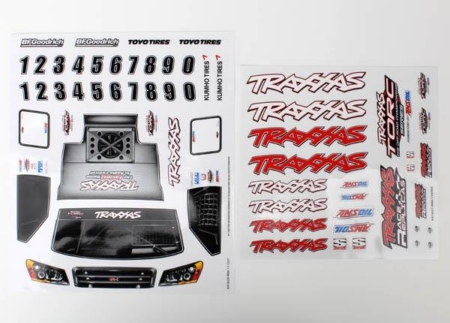 Hojas de calcas, camión del equipo Slash 4WD 1/16, TRX7013X