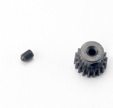 Engranaje, piñón de 18 dientes (paso 48, eje de 2,3 mm)/tornillo de fijación, TRX7041
