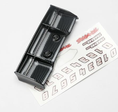 Ala, 1/16 E-Revo (acabado Exo-carbono) / hoja de calcas, TRX7122G