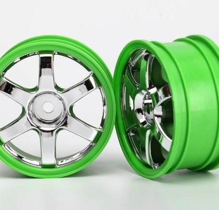 Ruedas Volk Racing TE37 (cromadas/verdes) (2), TRX7374