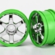 Ruedas Volk Racing TE37 (cromadas/verdes) (2), TRX7374