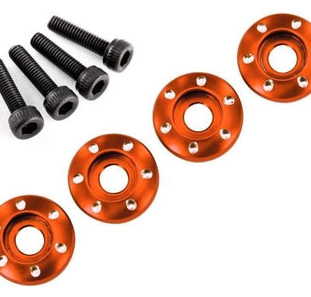 Arandela para tuerca de rueda, aluminio mecanizado, naranja, TRX7668X