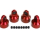 Tapas de amortiguador, amortiguadores GTX/resorte de aluminio (rojo) (4) espaciadores (8), TRX7764R