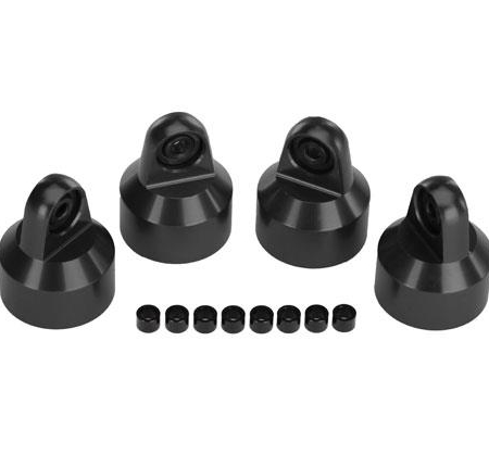 Tapas de amortiguador, amortiguadores GTX/resorte de aluminio (rígidos) (4) espaciadores (8), TRX7764X