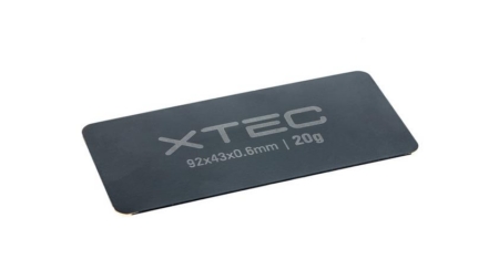 Peso de la batería CCL: 92 x 43 x 0,6 mm (aproximadamente 20 g)