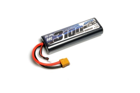ANTIX de LRP 3100 - Estuche rígido para batería LiPo de 7,4 V y 50 C para coche - Conector XT60
