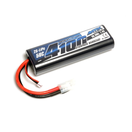 ANTIX de LRP 4100 - Estuche rígido para batería LiPo de 7,4 V y 50 C para coche - Conector Tamiya