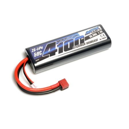 ANTIX de LRP 4100 - Estuche rígido para coche LiPo de 7,4 V y 50 C - Conector en T