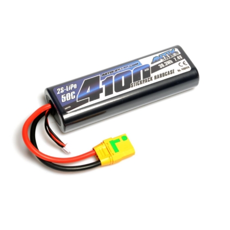 ANTIX de LRP 4100 - Estuche rígido para batería LiPo de 7,4 V y 50 C para coche - Conector XT90