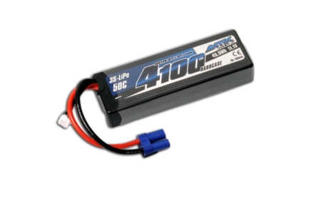 ANTIX de ANTIX de LRP 4100 - Carcasa rígida para coche LiPo de 11,1 V y 50 C - Conector EC5