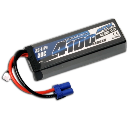ANTIX de ANTIX de LRP 4100 - Carcasa rígida para coche LiPo de 11,1 V y 50 C - Conector EC5