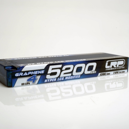 Batería rígida HV Hyper LCG modificada de GRAFENO-4 de 5200 mAh - LiPo de 7,6 V - 120 C/60 C