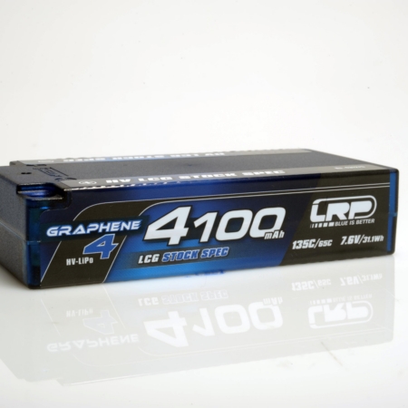 Batería rígida Shorty GRAPHENE-4 de 4100 mAh con especificaciones estándar de 5 HV LCG, 7,6 V, LiPo, 135 C/65 C