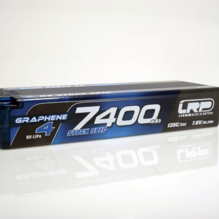 Batería rígida GRAPHENE-4 de 7400 mAh con especificaciones de stock de alta potencia, batería LiPo de 7,6 V, 135 °C/65 °C