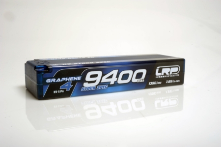 Batería rígida GRAPHENE-4 de 9400 mAh con especificaciones de stock de alta potencia, 7,6 V, LiPo, 135 °C/65 °C