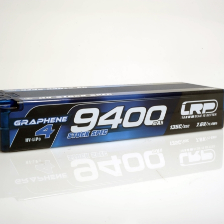 Batería rígida GRAPHENE-4 de 9400 mAh con especificaciones de stock de alta potencia, 7,6 V, LiPo, 135 °C/65 °C