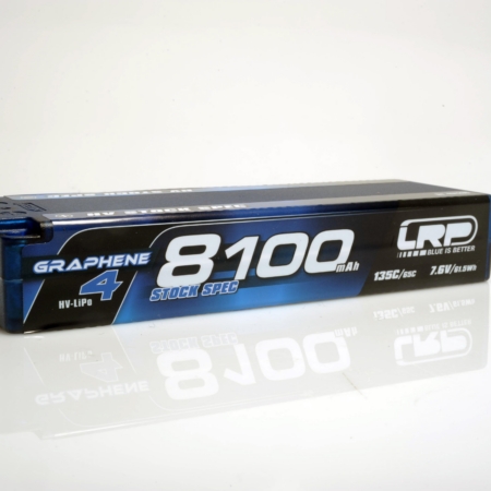Batería rígida GRAPHENE-4 de 8100 mAh con especificaciones de stock de alta potencia, batería LiPo de 7,6 V, 135 °C/65 °C