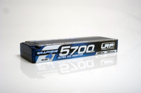Batería rígida HV Ultra LCG modificada con GRAFENO-4 de 5700 mAh - 7,6 V LiPo - 120 C/60 C