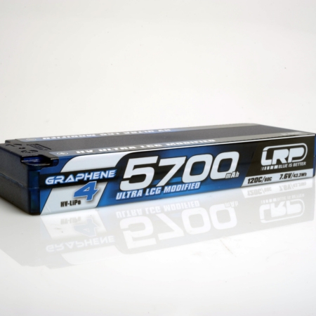 Batería rígida HV Ultra LCG modificada con GRAFENO-4 de 5700 mAh - 7,6 V LiPo - 120 C/60 C