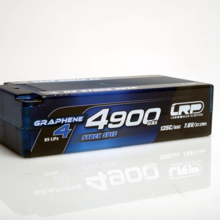 Batería rígida Shorty GRAPHENE-4 de 4900 mAh con especificaciones estándar de HV - LiPo de 7,6 V - 135 C/65 C