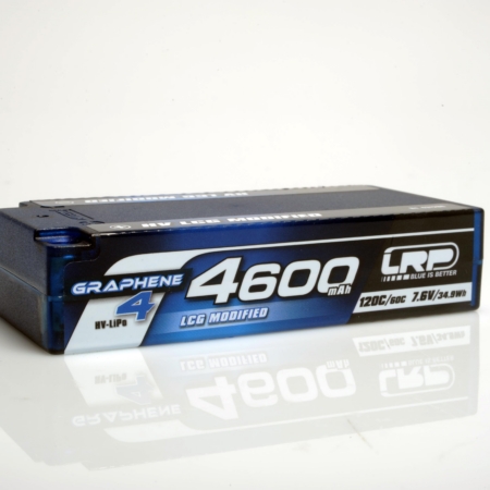 Batería rígida HV LCG Modified Shorty GRAPHENE-4 de 4600 mAh - 7,6 V LiPo - 120 C/60 C