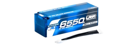 Estuche rígido LRP HV 4S LCG con grafeno 4.1 modificado, 6550 mAh, batería de litio de 15,2 V, 120 °C/60 °C