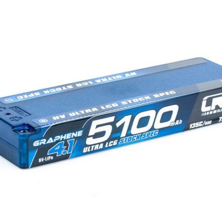 Estuche rígido HV ULTRA LCG con especificaciones de serie de grafeno 4.1, 5100 mAh, batería de litio de 7,6 V, 135 °C/65 °C