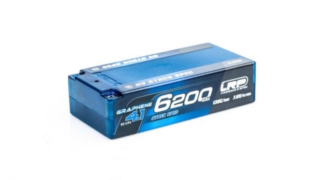 Batería de litio Shorty GRAPHENE-4.1 de 6200 mAh con especificaciones estándar de alto rendimiento (7,6 V, 135 °C/65 °C)