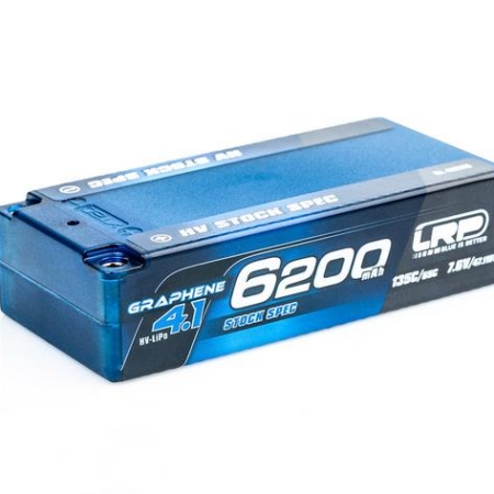 Batería de litio Shorty GRAPHENE-4.1 de 6200 mAh con especificaciones estándar de alto rendimiento (7,6 V, 135 °C/65 °C)