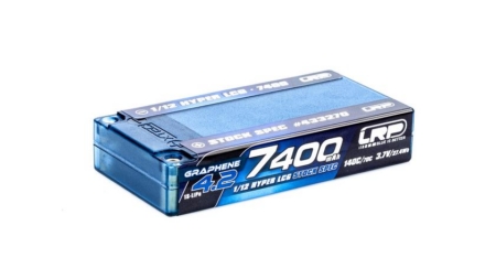 Batería rígida LRP 1/12 Hyper LCG StockSpec GRAFENO-4.2 de 7400 mAh - 3,7 V - 140 °C/70 °C