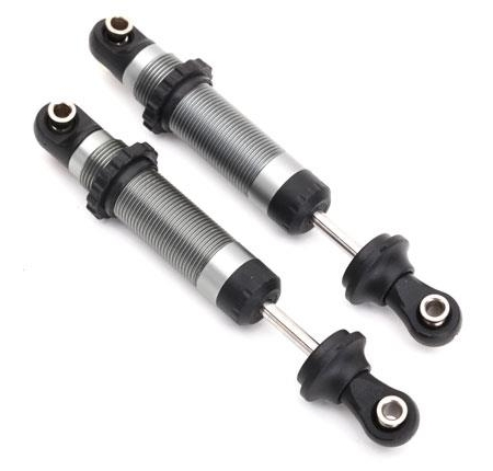 Amortiguadores, GTS, aluminio plateado (ensamblados con retenedor de resorte, TRX8260
