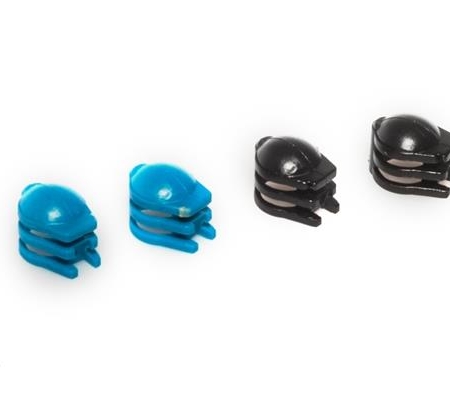 Base de protección del motor (4 piezas, 2 azules, 2 negras) - LRP H4 Gra, 222708