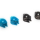 Base de protección del motor (4 piezas, 2 azules, 2 negras) - LRP H4 Gra, 222708