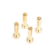 LRP WorksTeam - Conectores de oro de 4 mm - Longitud de 18 mm (4 piezas)