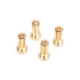 LRP WorksTeam - Conectores de oro de 5 mm - Longitud de 14 mm (4 piezas)