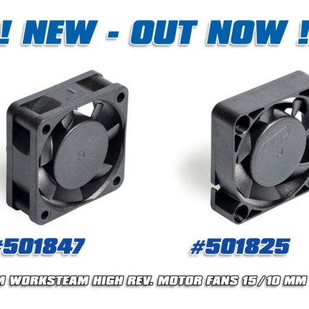 VENTILADOR DE MOTOR DE ALTA REVOLUCIÓN LRP WORKSTEAM 40X40X15MM - 1S/2S - CONECTOR RECEPTOR