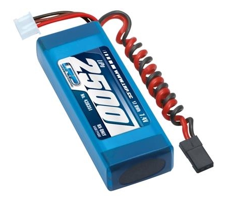 Batería LiPo LRP VTEC 2500 RX-Pack 2/3 recta - Solo RX - 7,4 V, 430351