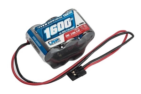 Batería LRP XTEC RX-pack Hump 2/3A NiMH - JR - 6,0 V - 1600 mAh, 430601