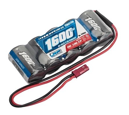 Batería LRP XTEC RX-pack recta de 2/3 A NiMH - BEC - 6,0 V - 1600 mAh, 430602