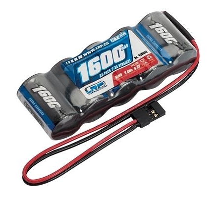 LRP XTEC RX-pack recto 2/3A NiMH - JR - 6,0 V - 1600 mAh, 430603