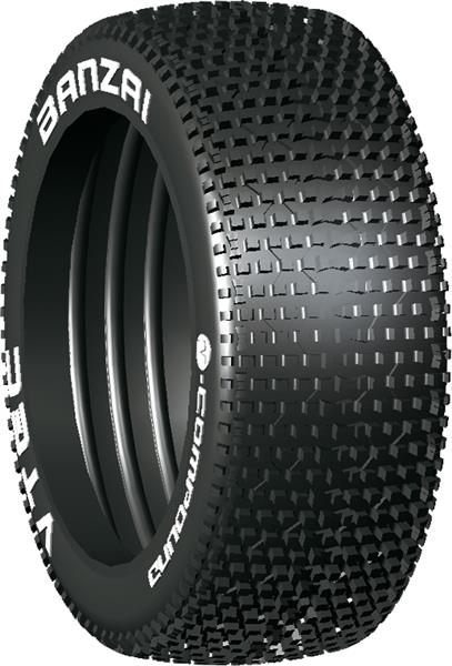 LRP Buggy, Banzai Medium, neumático (sin inserto), 65517M