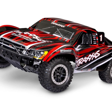 Traxxas Slash: 1/10-Escala 2WD cepillado HD con USB-C - Rojo