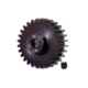 Engranaje, piñón de 28 dientes (acero mecanizado y endurecido) (paso métrico de 1,0) (se adapta a eje de 5 mm)/tornillo de fijación