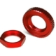 Tuercas de protección del servo, aluminio, anodizado rojo (hexagonal (1) dentada, TRX8345R