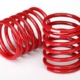 Resorte, amortiguador (rojo) (tasa 2,8, raya blanca) (2), TRX8366