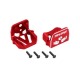 Soportes de motor Traxxas 1/5 aluminio 6061-T6 (anodizado rojo) (delantero y trasero) TRX7760-RED