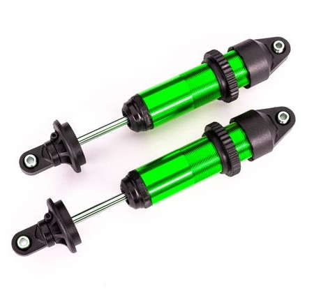 Amortiguadores, GTX, medianos (aluminio, anodizado verde) (completamente ensamblados sin resortes) (2)