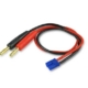 Cable de carga RC amarillo con conector banana de 4 mm a EC2 (macho), YEL6012